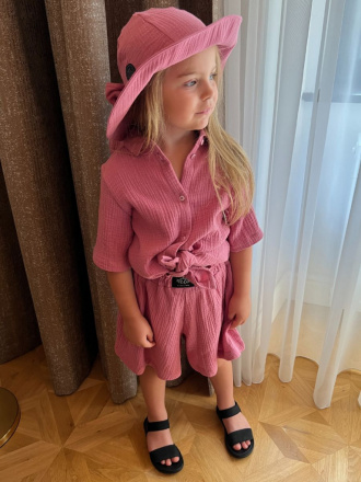Súprava HAWAI - girl - gázovina/mušelín - mäsová