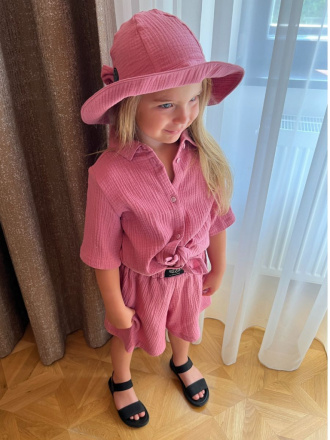 Súprava HAWAI - girl - gázovina/mušelín - mäsová