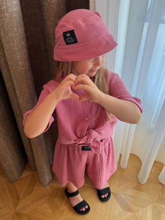 Súprava HAWAI - girl - gázovina/mušelín - mäsová