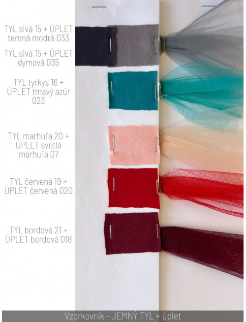 Vzorkovník - JEMNÝ TYL