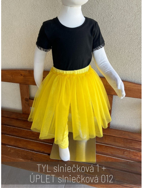 Úpletové legíny s tylovou sukňou