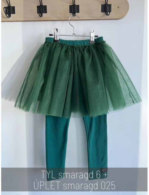 Úpletové legíny s tylovou sukňou