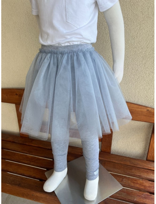 Úpletové legíny s tylovou sukňou