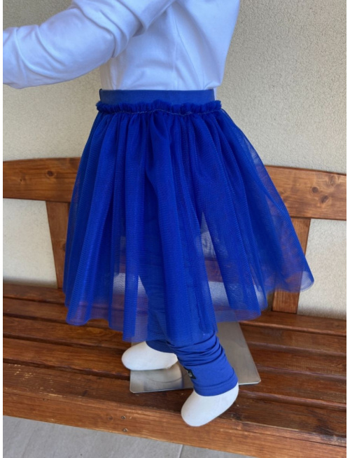 Úpletové legíny s tylovou sukňou