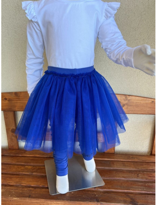 Úpletové legíny s tylovou sukňou