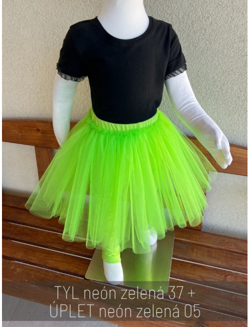 Úpletové legíny s tylovou sukňou