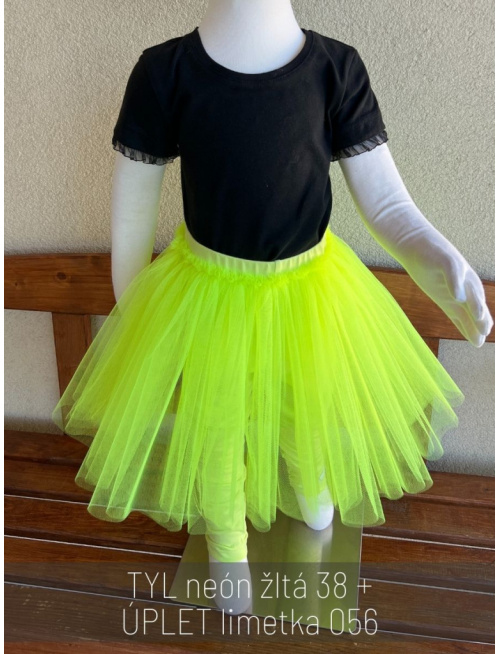 Úpletové legíny s tylovou sukňou