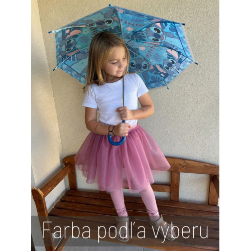 Úpletové legíny s tylovou sukňou