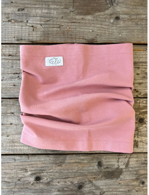 Šmolko čiapka + tunel (jednofarebný set) - tmavá staroružová