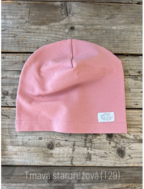 Tepláková šmolko čiapka - jednofarebná - jednovrstvová