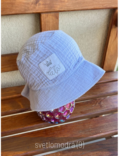 Klobúk Panáčik - gázovina/mušelín - jednovrstvový - jednofarebný