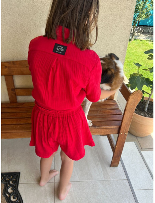 Súprava HAWAI - girl - gázovina/mušelín - jednofarebná