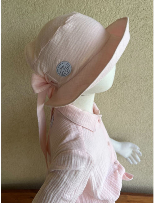 Súprava HAWAI - girl - gázovina/mušelín - púdrová