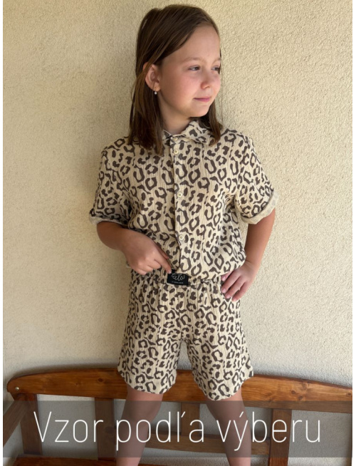 Súprava HAWAI - boy - gázovina/mušelín - vzorovaná