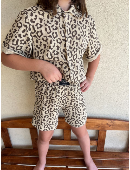 Súprava HAWAI - boy - gázovina/mušelín - vzorovaná