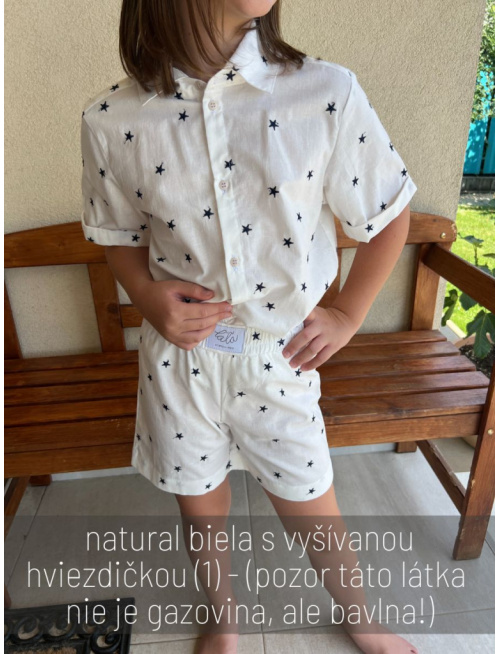 Súprava HAWAI - boy - gázovina/mušelín - vzorovaná