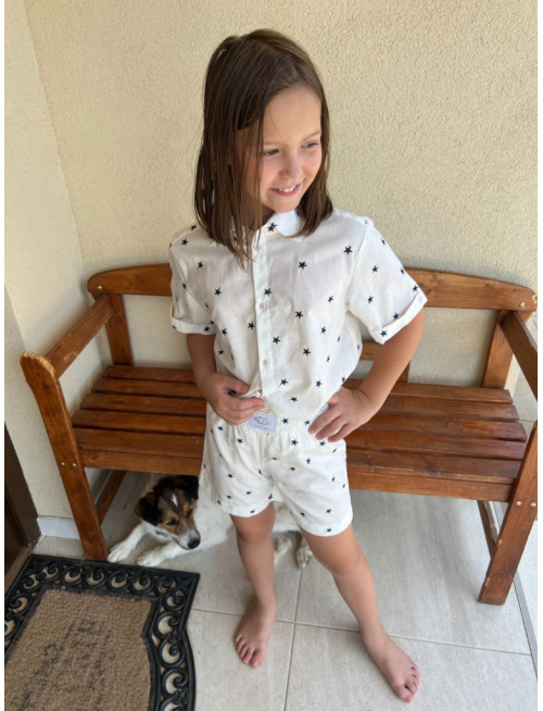 Súprava HAWAI - boy - gázovina/mušelín - vzorovaná