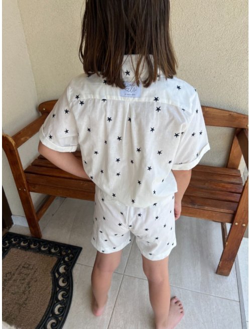 Súprava HAWAI - boy - gázovina/mušelín - vzorovaná