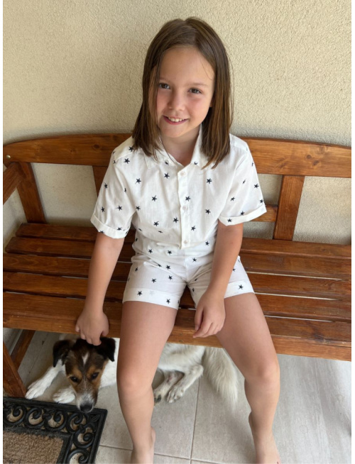 Súprava HAWAI - boy - gázovina/mušelín - vzorovaná