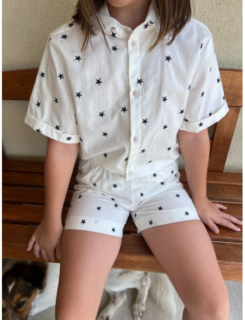 Súprava HAWAI - boy - gázovina/mušelín - vzorovaná