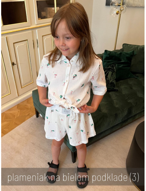 Súprava HAWAI - girl - gázovina/mušelín - vzorovaná