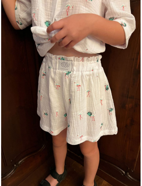 Súprava HAWAI - girl - gázovina/mušelín - vzorovaná