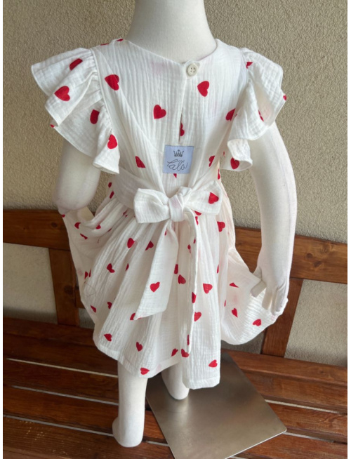 Šaty Valeriána - gázovina/mušelín - vzorované