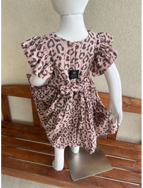 Šaty Valeriána - gázovina/mušelín - vzorované