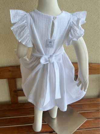 Šaty Valeriána - gázovina/mušelín - jednofarebné