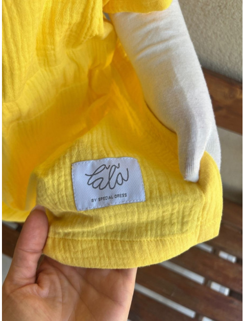 Detské pončo s uškami podľa výberu - gázovina/mušelín - jednofarebné