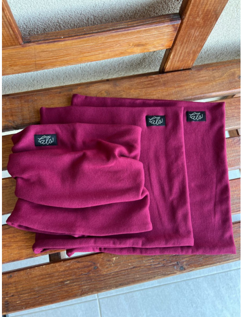 Parma tunel - bordový - dvojvrstvový