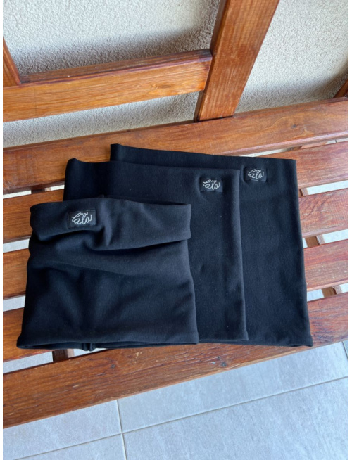 Parma tunel - čierny - dvojvrstvový