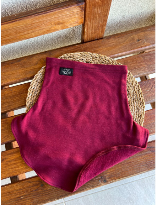 Parma tvarovaný nákrčník - bordová - jednovrstvový