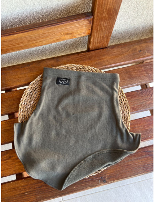 Parma tvarovaný nákrčník - oliva - jednovrstvový