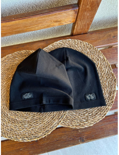 Parma šmolko čiapka - čierna - jednovrstvová