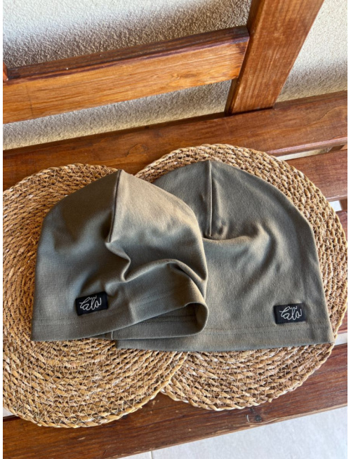 Parma šmolko čiapka - oliva - jednovrstvová