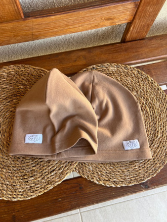 Parma šmolko čiapka - piesková - jednovrstvová