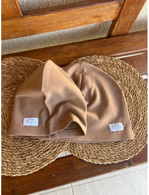 Parma šmolko čiapka - piesková - jednovrstvová