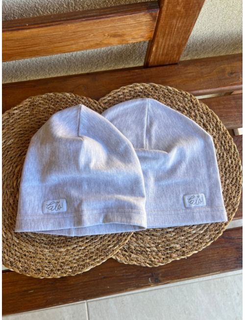 Parma šmolko čiapka - sivá - jednovrstvová