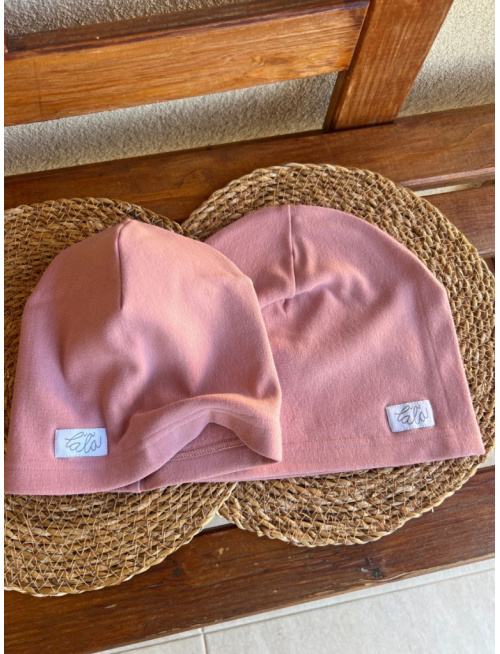 Parma šmolko čiapka - staroružová - jednovrstvová
