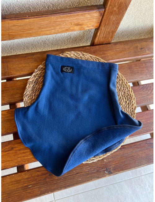 Parma tvarovaný nákrčník - modrá - jednovrstvový