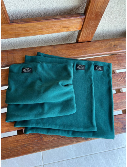 Parma tunel - smaragd zelená - dvojvrstvový