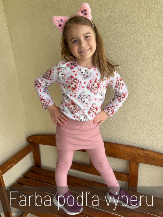 PARMA legíny s minisukňou - jednofarebné