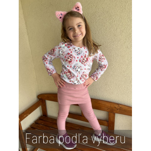 PARMA legíny s minisukňou - jednofarebné