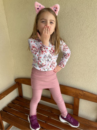 PARMA legíny s minisukňou - jednofarebné