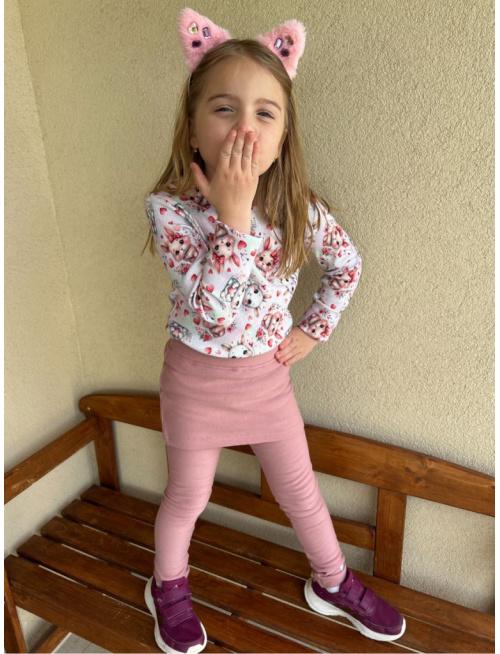 PARMA legíny s minisukňou - jednofarebné