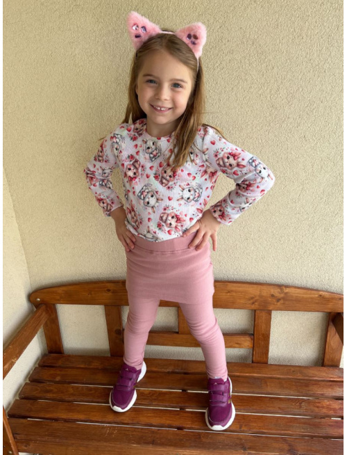 PARMA legíny s minisukňou - jednofarebné