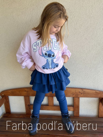 PARMA legíny so sukňou - jednofarebné