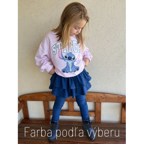 PARMA legíny so sukňou - jednofarebné