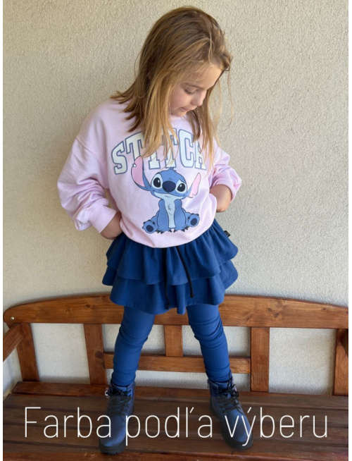 PARMA legíny so sukňou - jednofarebné